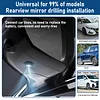 Rearview Mirror Welcome Light,  Angel Wing Door LED Universal Projection Light Auto Parts For Sedan SUV Commercial Vehicle, Unlock/Lock Light On For 15 Seconds, Turn Signal On