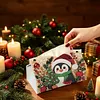 Xmas Penguin DIY Pearl Diamond Painting PU Cover Tissue Holder Kit Pearl Art Painting Decoration for Home & Gifts