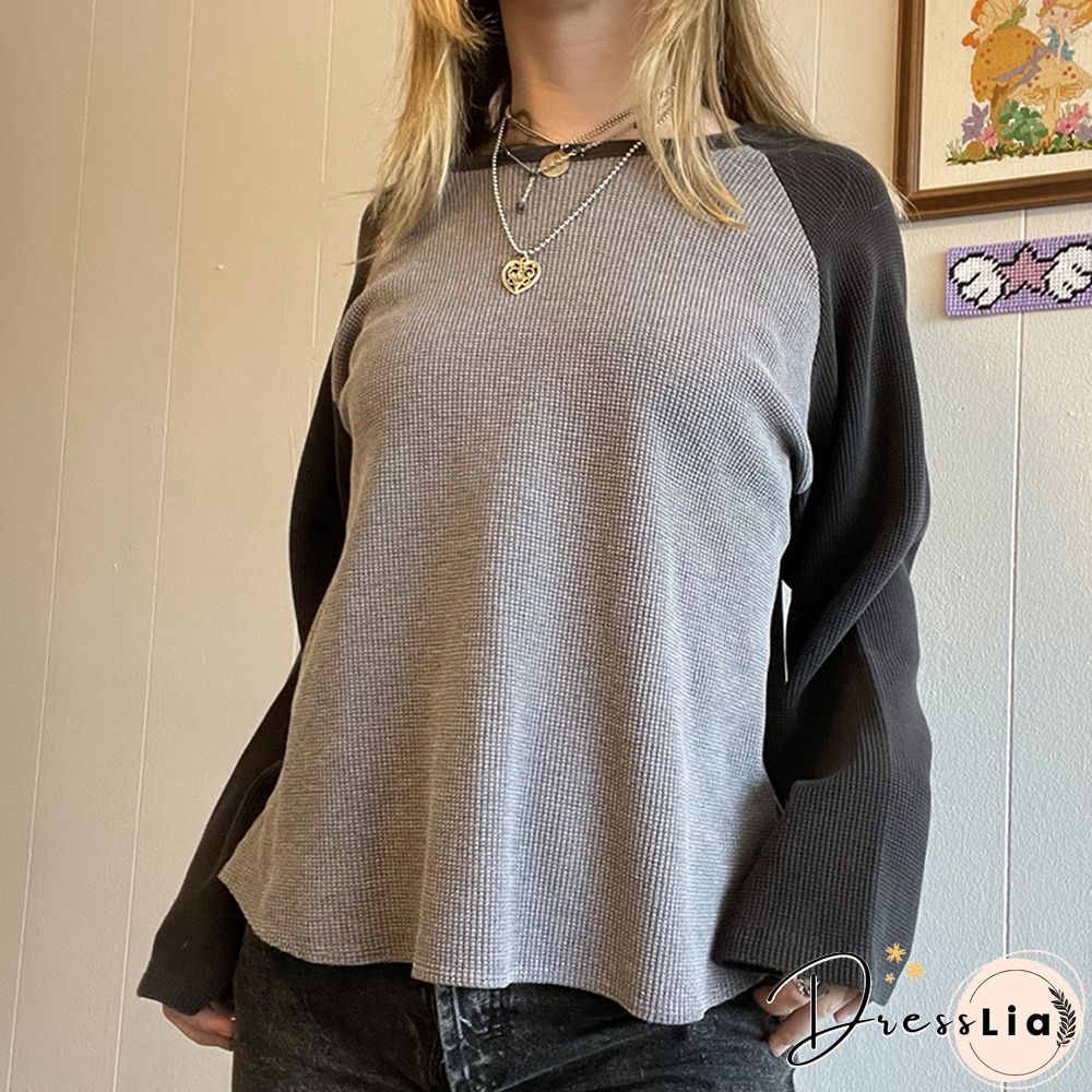 Ribbed Raglan Sleeve T- Shirts
