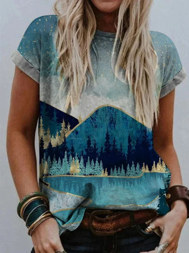 Landscape Inspired Art Comfy T Shirt