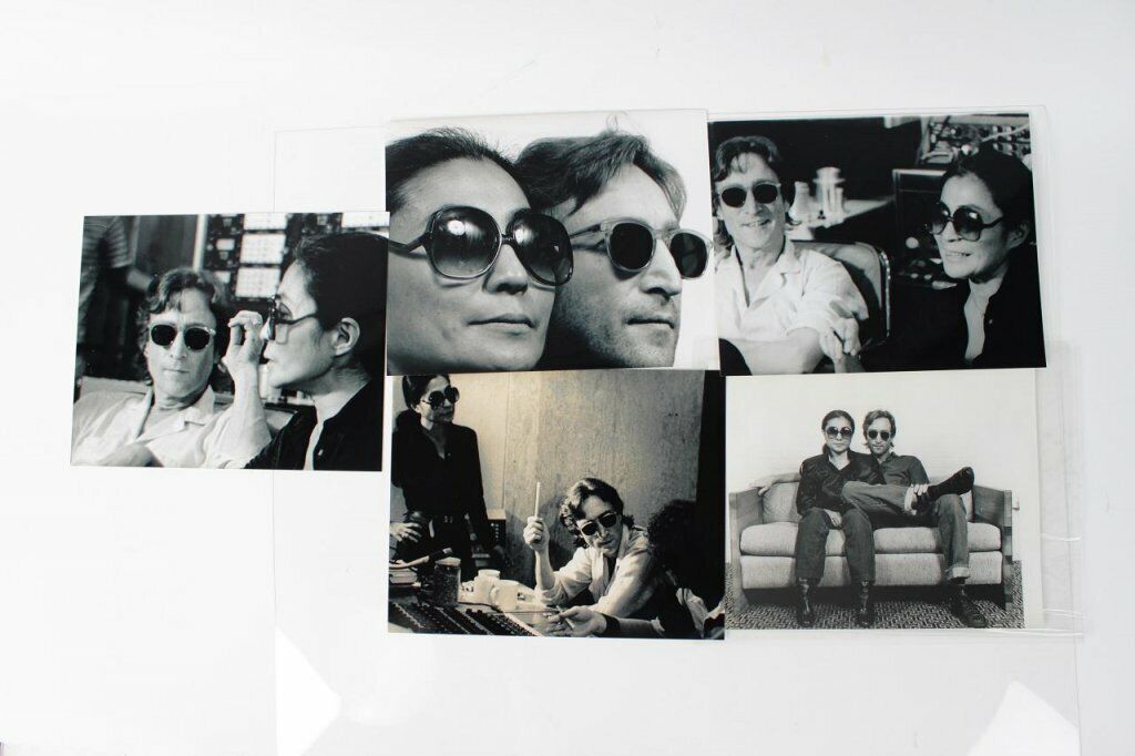 The Beatles - John Lennon & Yoko Ono -(5) 8x10 Reprint Photo Poster painting Lot by David Spi...