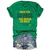 Once You Go Pack You Never Go Back Green Bay Tee