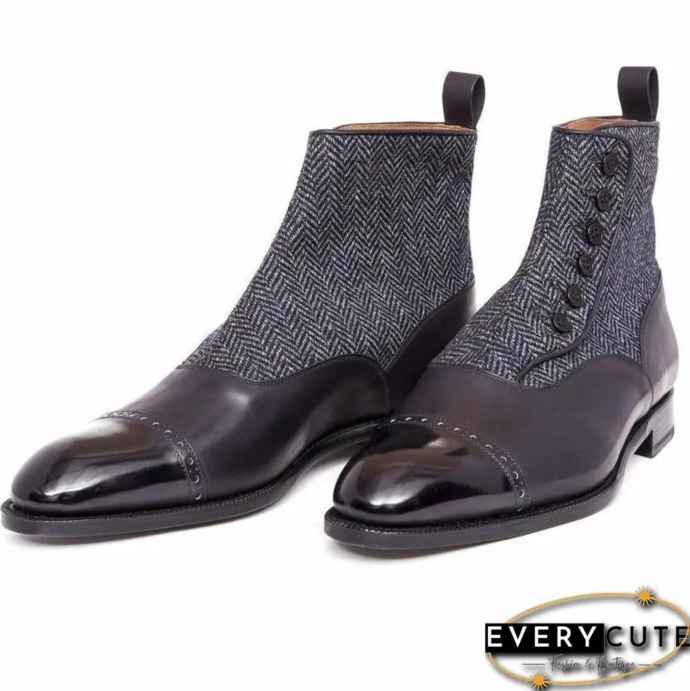 Handmade Elegant Vintage Chelsea Button Boots