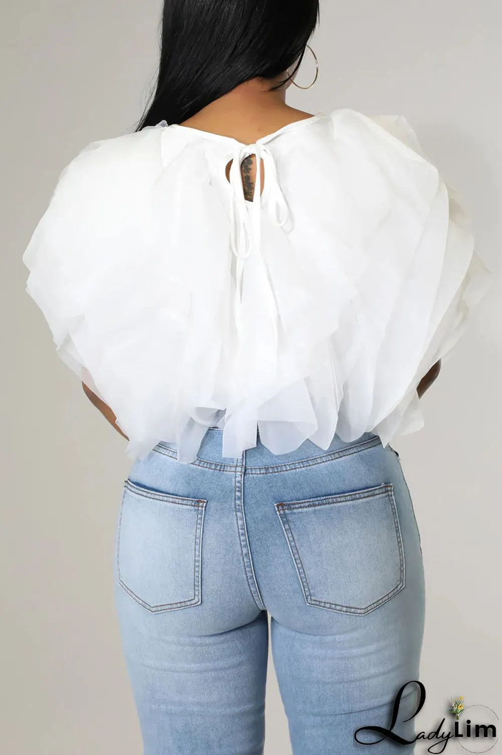 Green Fashion Sweet Solid Patchwork Asymmetrical O Neck Tops