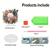 DIY Diamonds Painting Special Shaped Crystal Drill Crafts Mirror Desk Ornament Decor Kit(Flower Butterfly)