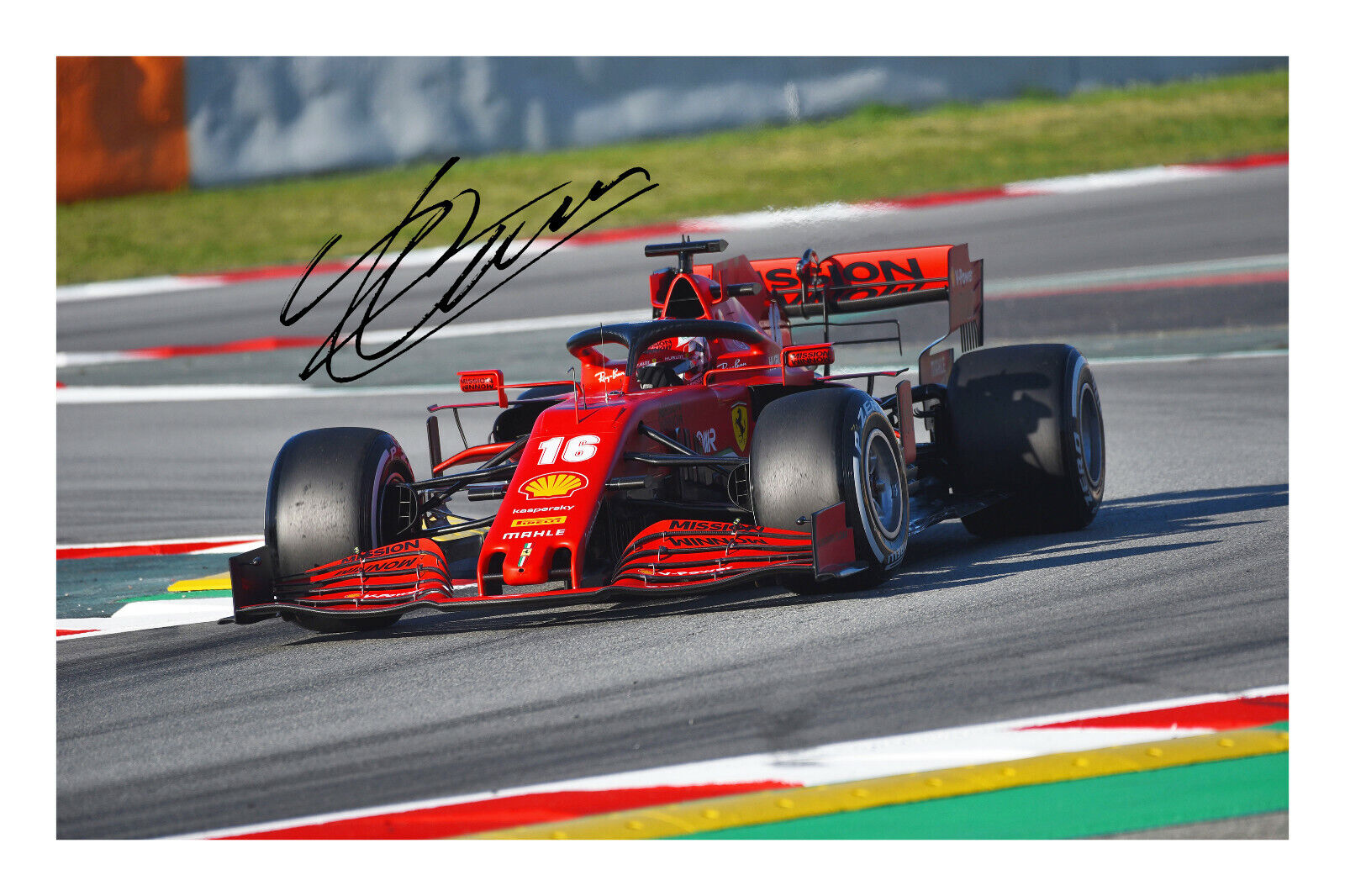 Charles Leclerc Signed A4 Photo Poster painting Print Autograph Formula 1 Driver