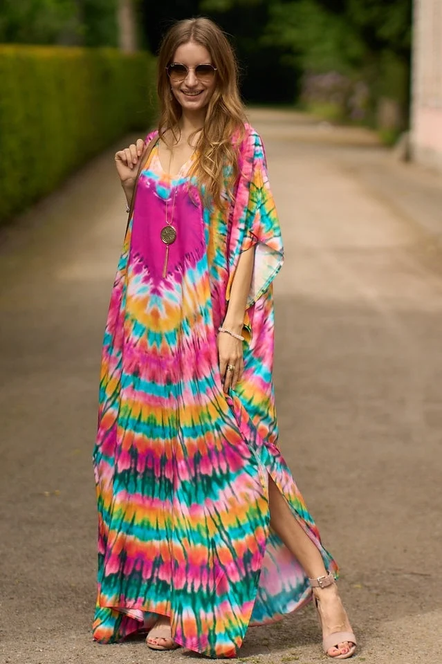 Tie Dye Cover Up Dress (11 Colors)