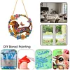 Diamond Art Window Catcher Kit Dachshund Floral Wreath 9.45x9.45in