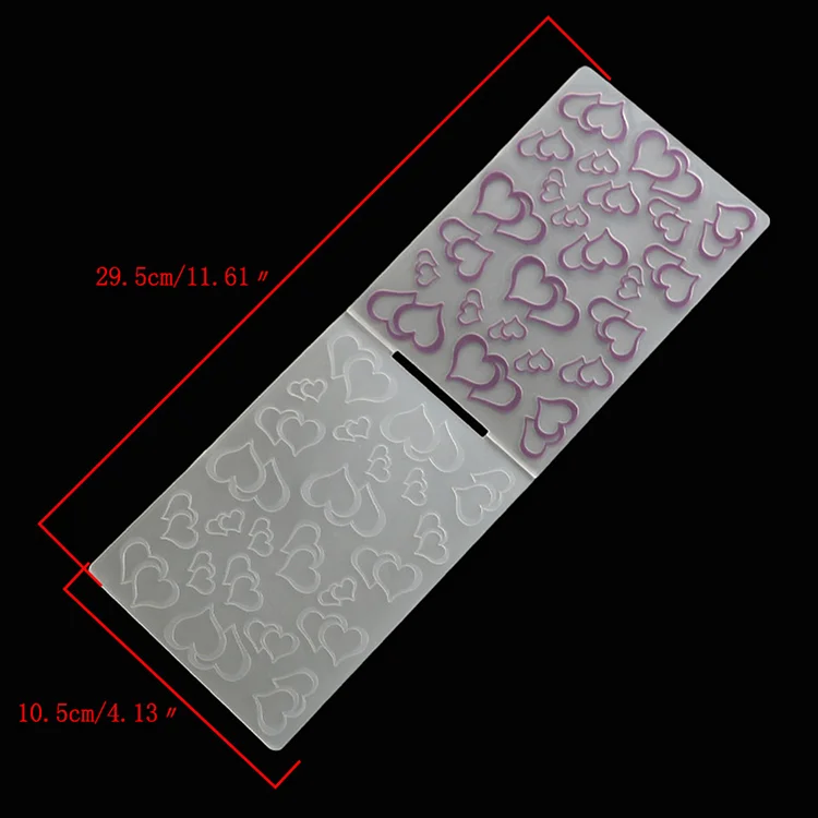 4Pcs Plastic Embossing Templates Folder DIY Craft Template Molds Stamp Scrapbook  Stencils 