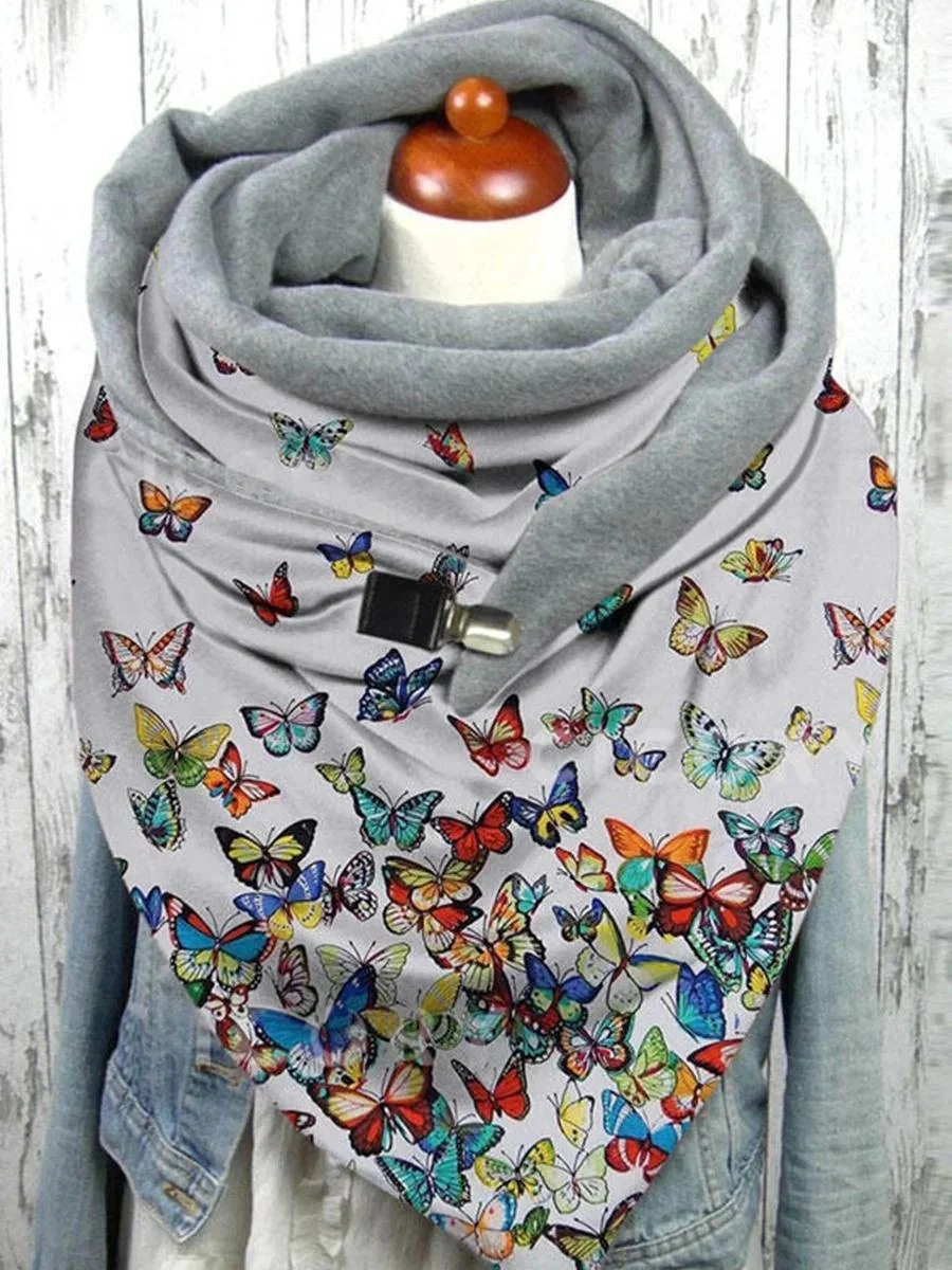 Butterfly pattern scarves & shawls