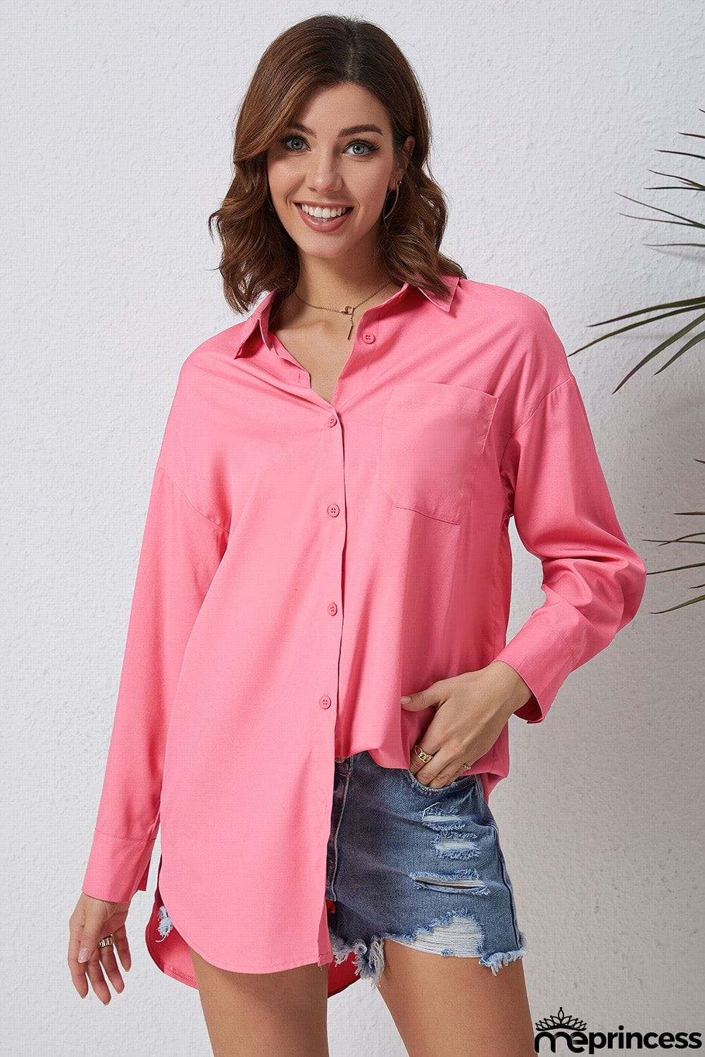 Dropped Shoulder Longline Shirt