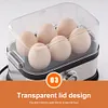 Smart Egg Cooker Stainless Steel Egg Boiler 6 Egg Capacity for Home Kitchen (EU)