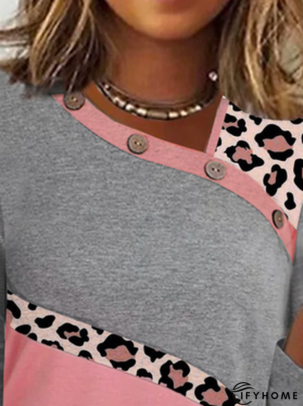 Loose Casual Jersey Leopard T-Shirt | IFYHOME