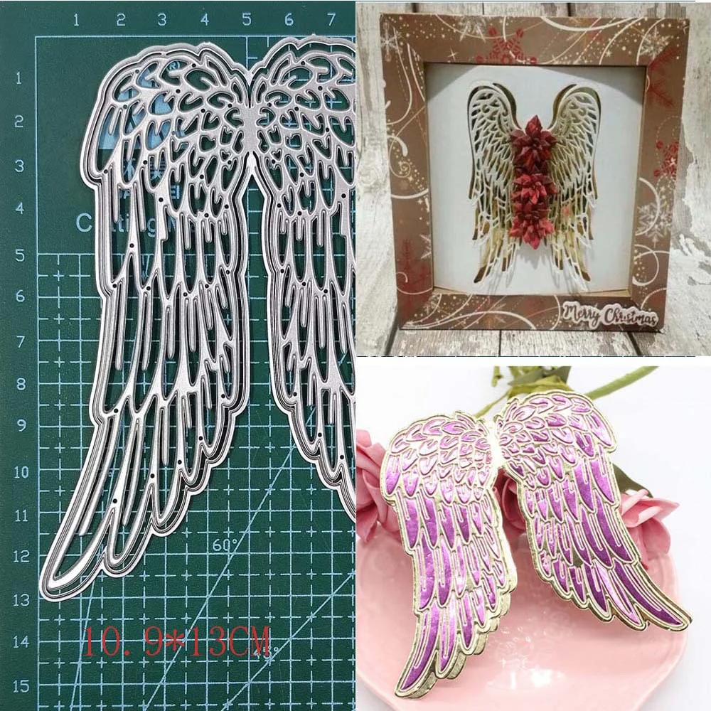 Nigikala Windmill Neon Bamboo Banner Castle Tree Angel Wing Pumpkin Metal Cutting Dies Stencil DIY Scrapbooking Album Paper Card