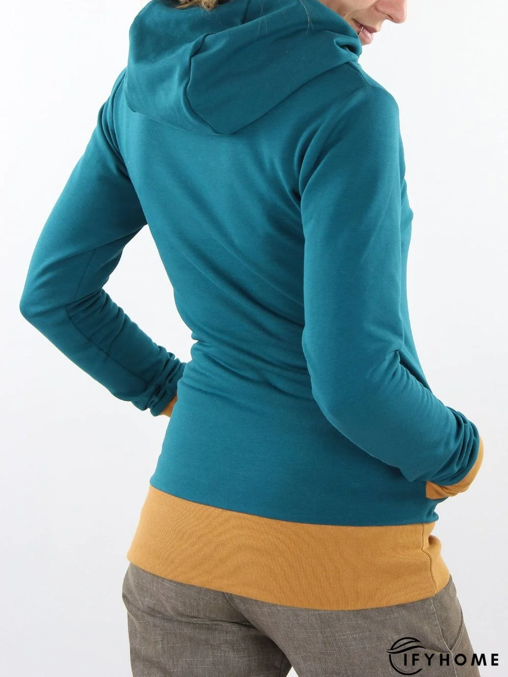 Blue Vintage Floral-Print Sweatshirt | IFYHOME