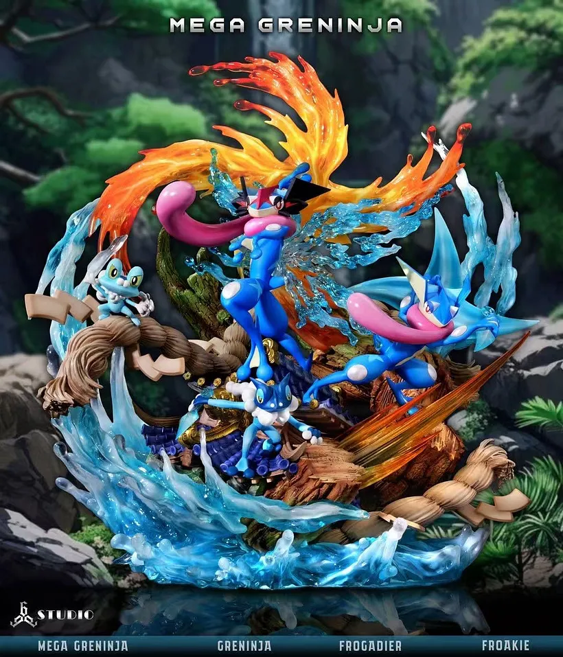 666 Studio - Pokemon Mega Greninja with LED Statue(GK)