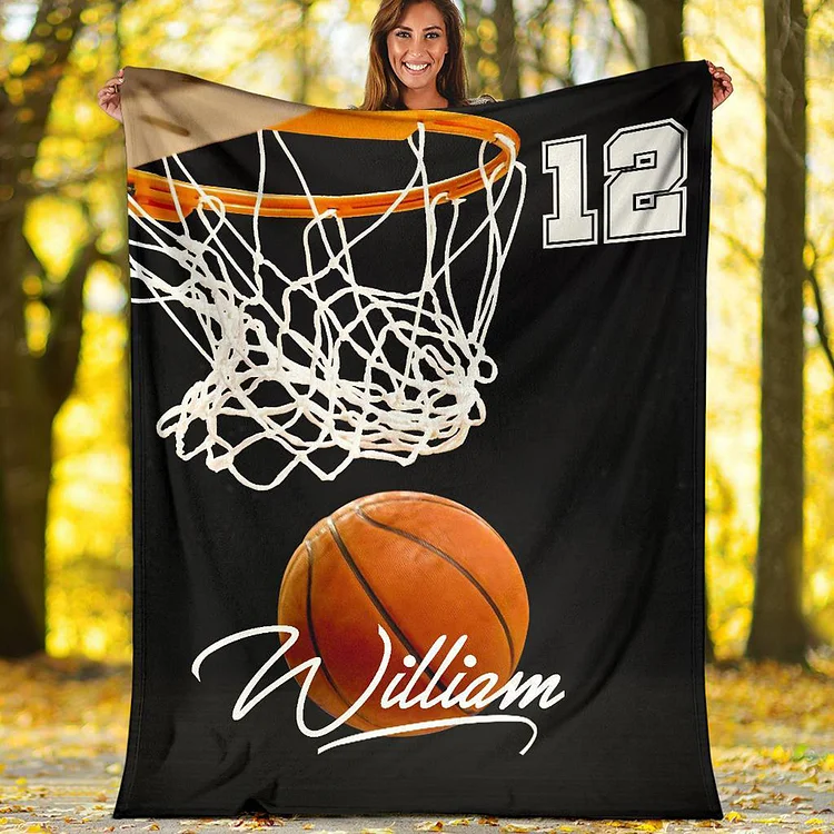 Personalized Basketball Blanket | BKKid669