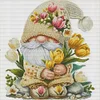 Tulip Gnome-11CT Stamped Cross Stitch 65*65cm/25.59*25.59in(Big Size) tapestrymarket