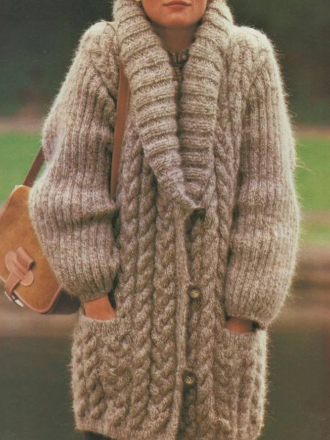 Cotton-Blend Long Sleeve Coats Outerwear