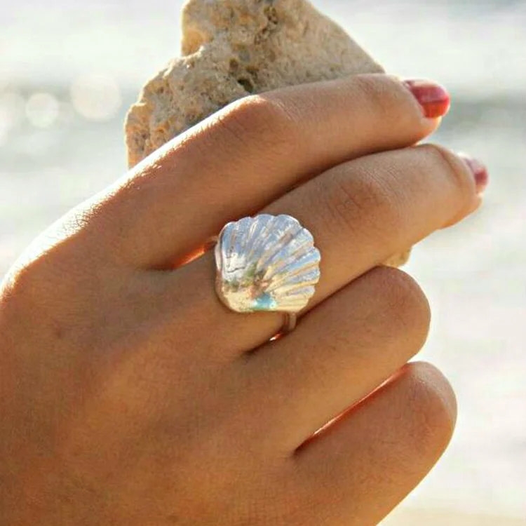 Vintage Shell Ocean Ring