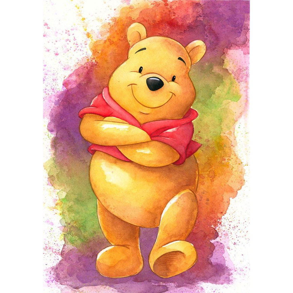 Watercolor Winnie the Pooh 30x40cm(canvas) full round drill diamond painting