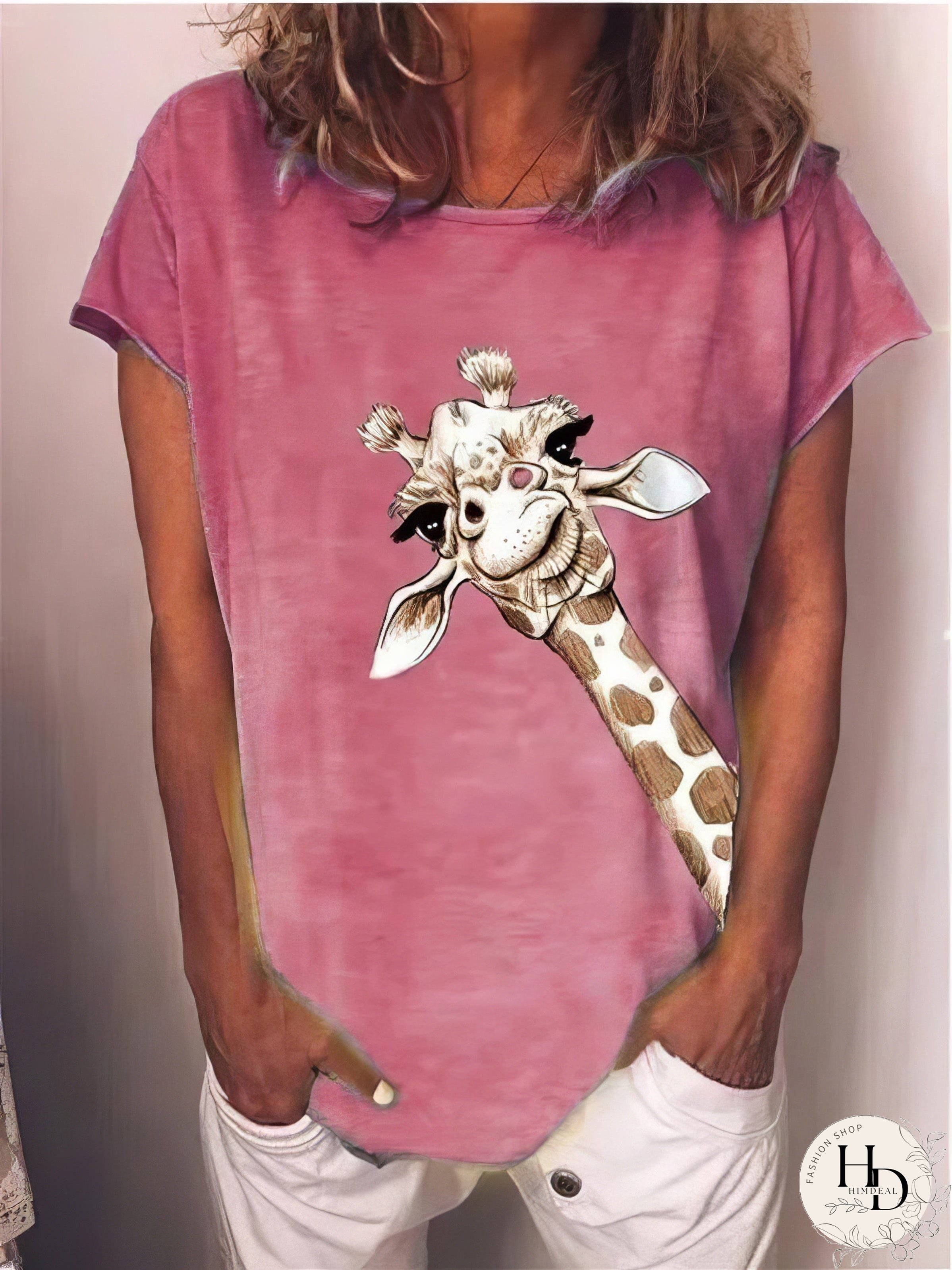 Women's Fashion Giraffe T-Shirt