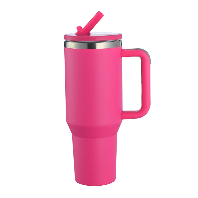 New Big Mac 304 Stainless Steel 40 Car Cup With Suction Nozzle Large Capacity Stretch Liner Handle Cup Support 5D