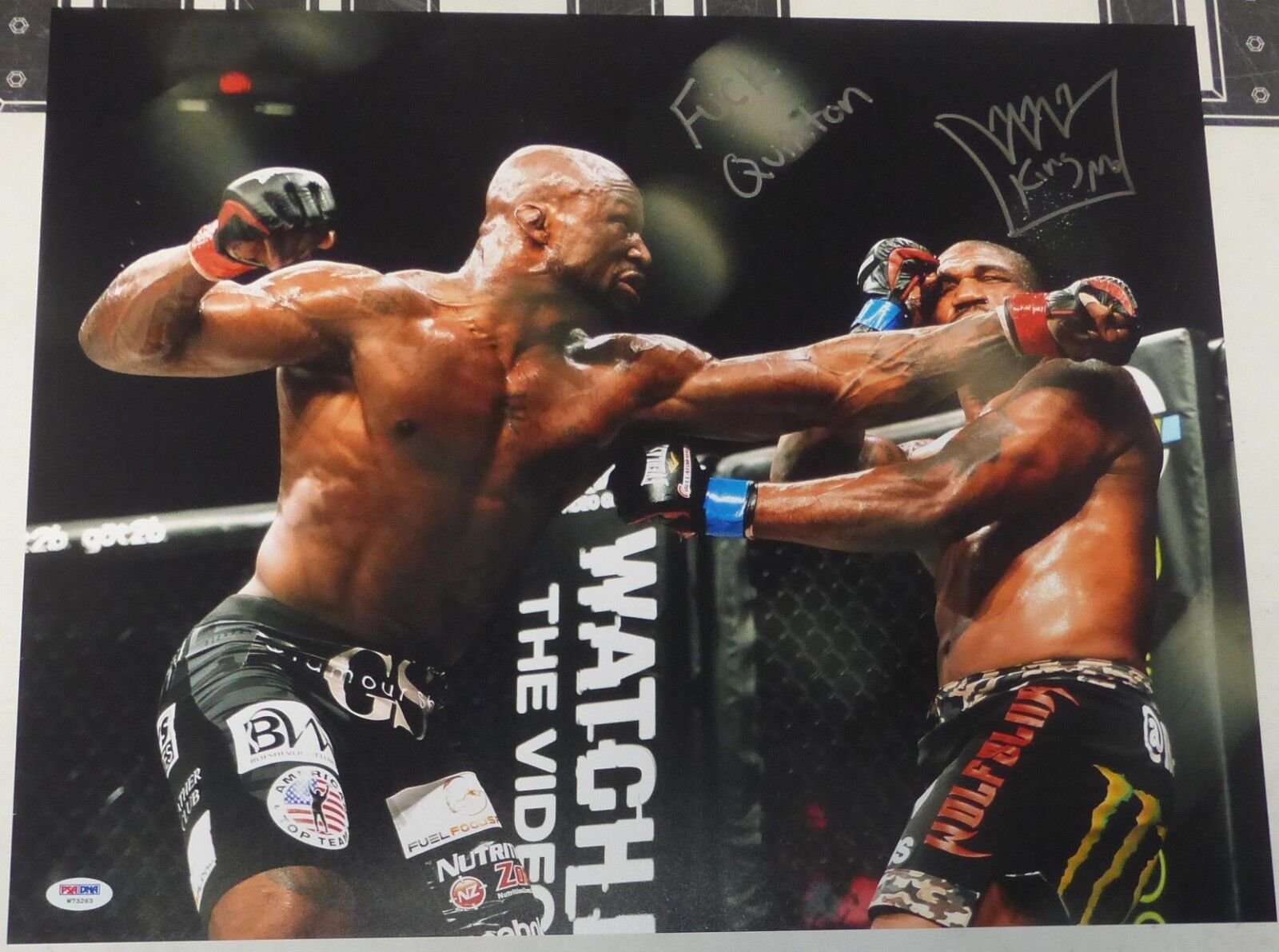 King Mo Signed UFC 16x20 Photo Poster painting PSA/DNA COA Bellator Picture MMA Muhammed Lawal 1