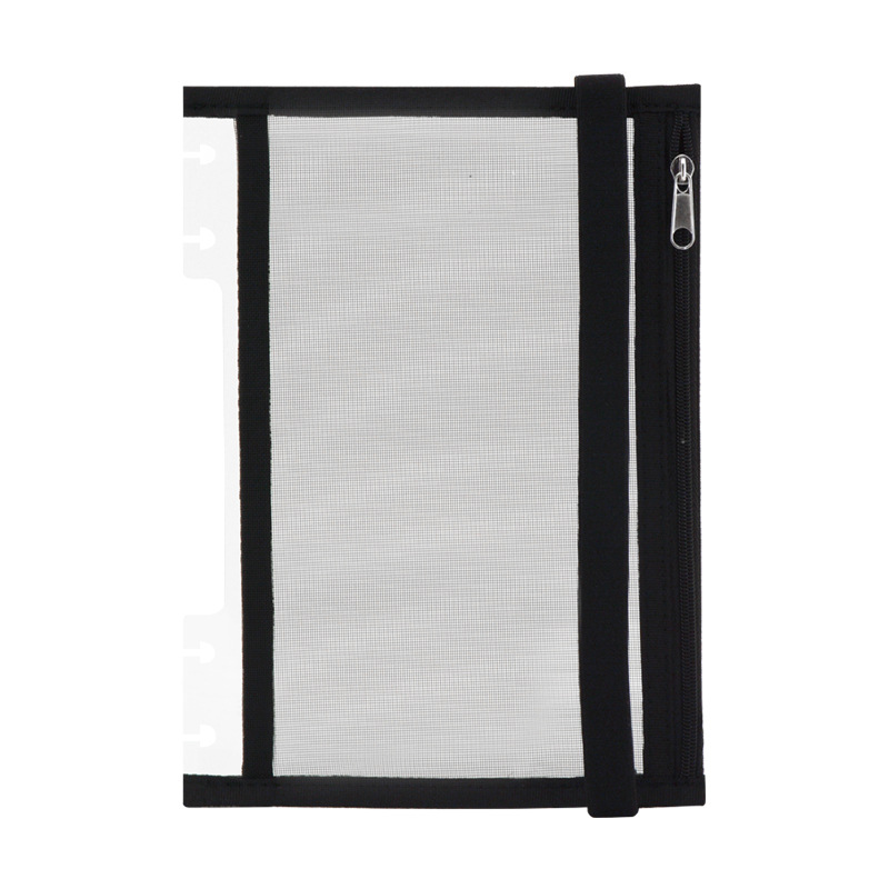 Fromthenon Custom Note-Taking System Discbound Notebook Storage Pouch H Planner Mushroom Hole Zipper Bag Office Stationery