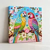 Two Birds Art Diamond Painting Kit for Adults Home Decor 25x25cm With Frame