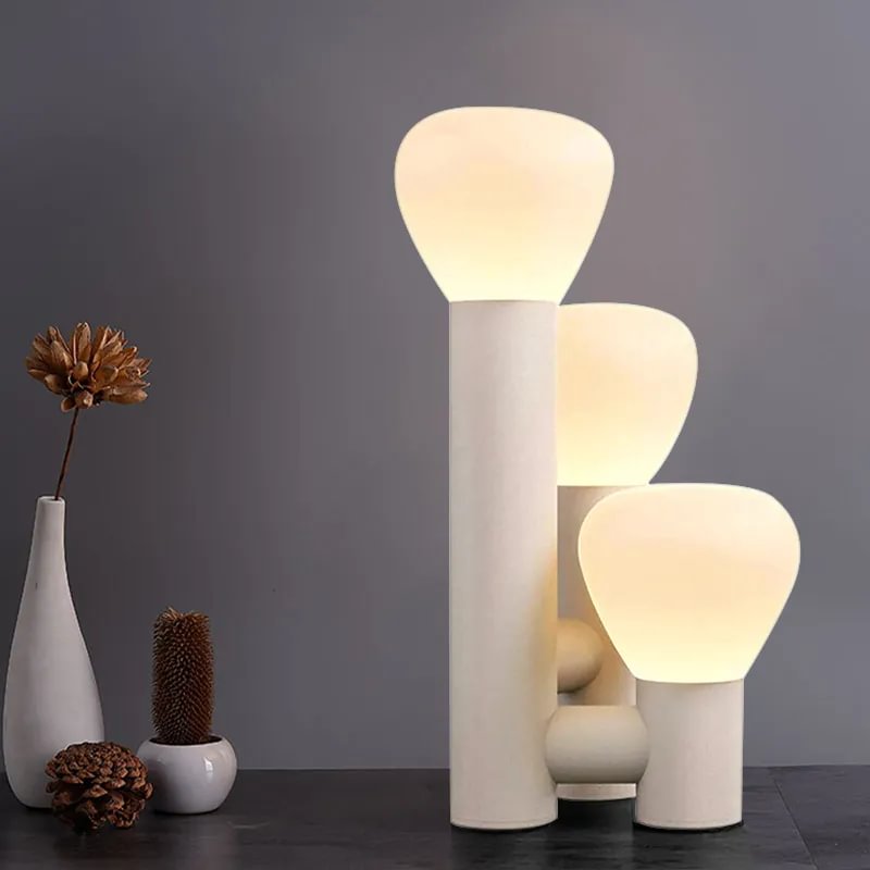 Modern 3-Light Table Lamp Warm Light with On / Off Switch