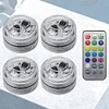Wireless Adhesive Car Roof Foot Atmosphere Light RGB Remote Control Kit (4PCS)
