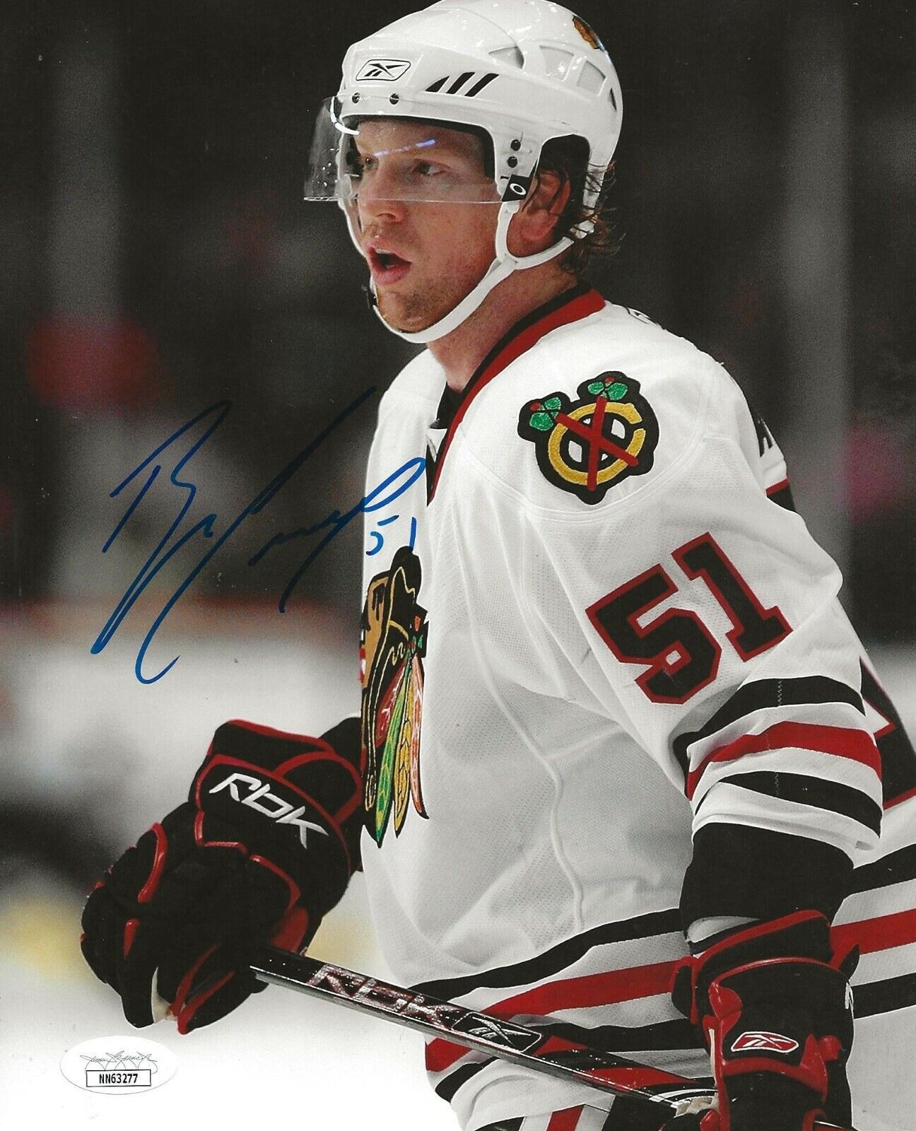 Brian Campbell signed Chicago Blackhawks 8x10 Photo Poster painting autographed Hawks 3 JSA