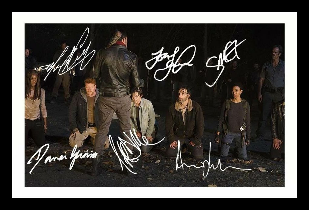 The Walking Dead Cast Autograph Signed & Framed Photo Poster painting 3