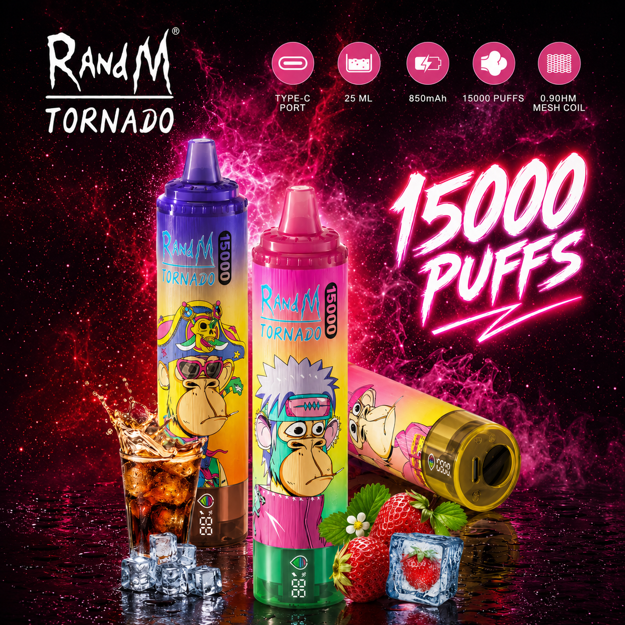 RandM Tornado 15000 Vape | 15000 Puffs  fumotvapeshop