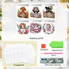 uk.everydayedeals 6Pcs DIY Diamond Painting Greeting Card - Dogs Girls