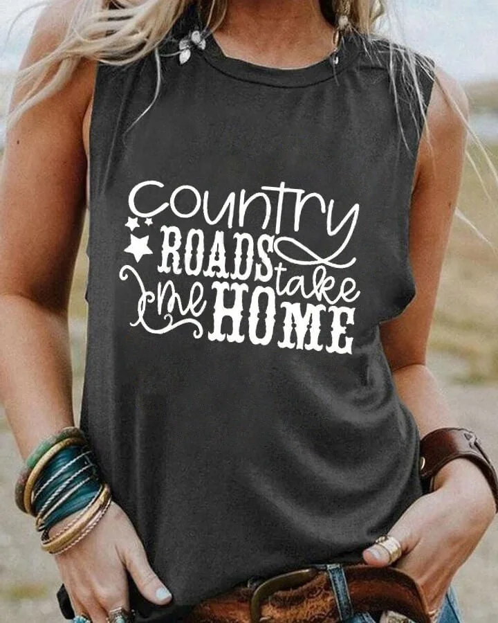 Country Roads Take Me Home Tank Top
