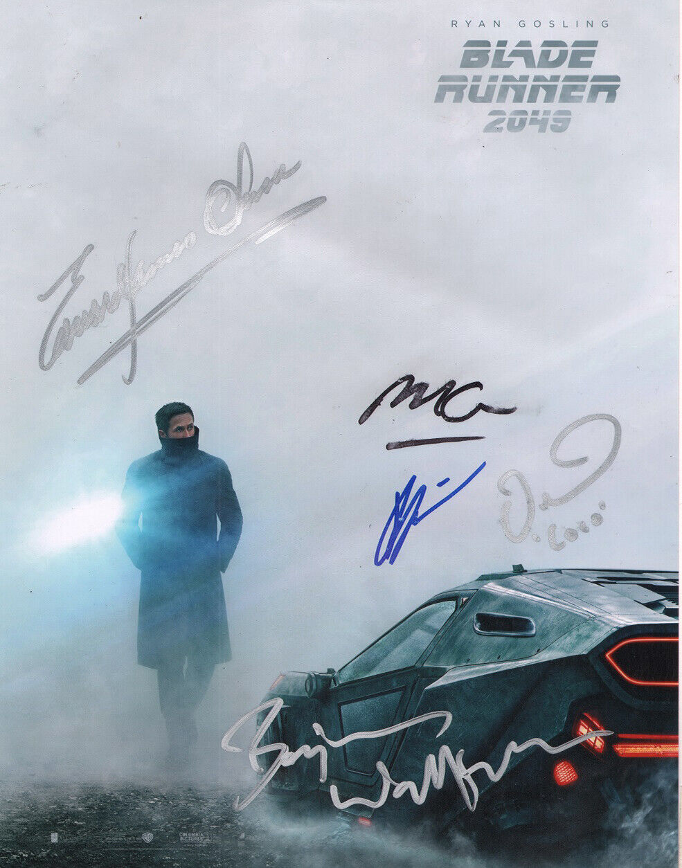 BLADE RUNNER 2049 Cast x5 Hand-Signed Edward James Olmos