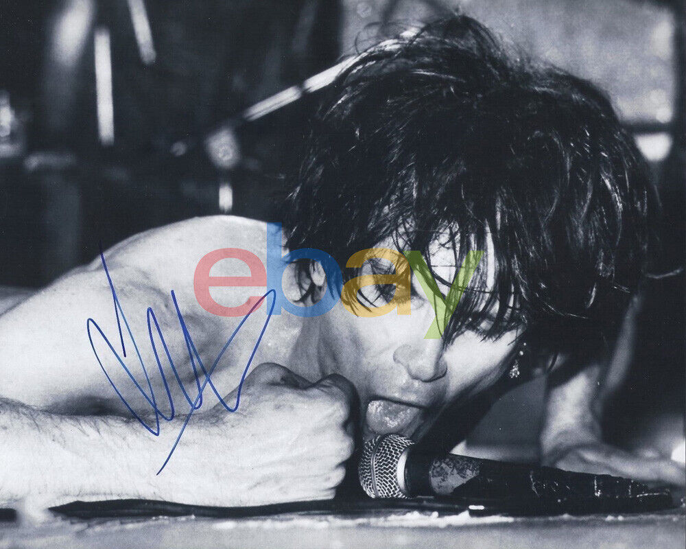 LUX INTERIOR SIGNED THE CRAMPS 8X10 Photo Poster painting AUTOGRAPH reprint