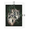 11CT Counted/Stamped Wolf - Cross Stitch 40*50cm