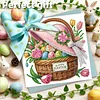 6PCS Diamond Painting Easter Flowers Greeting Card Set with Envelopes for Adults Gifts