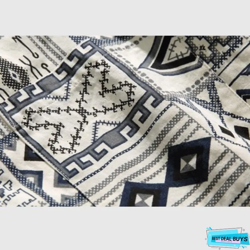 Geometric Print Shirts