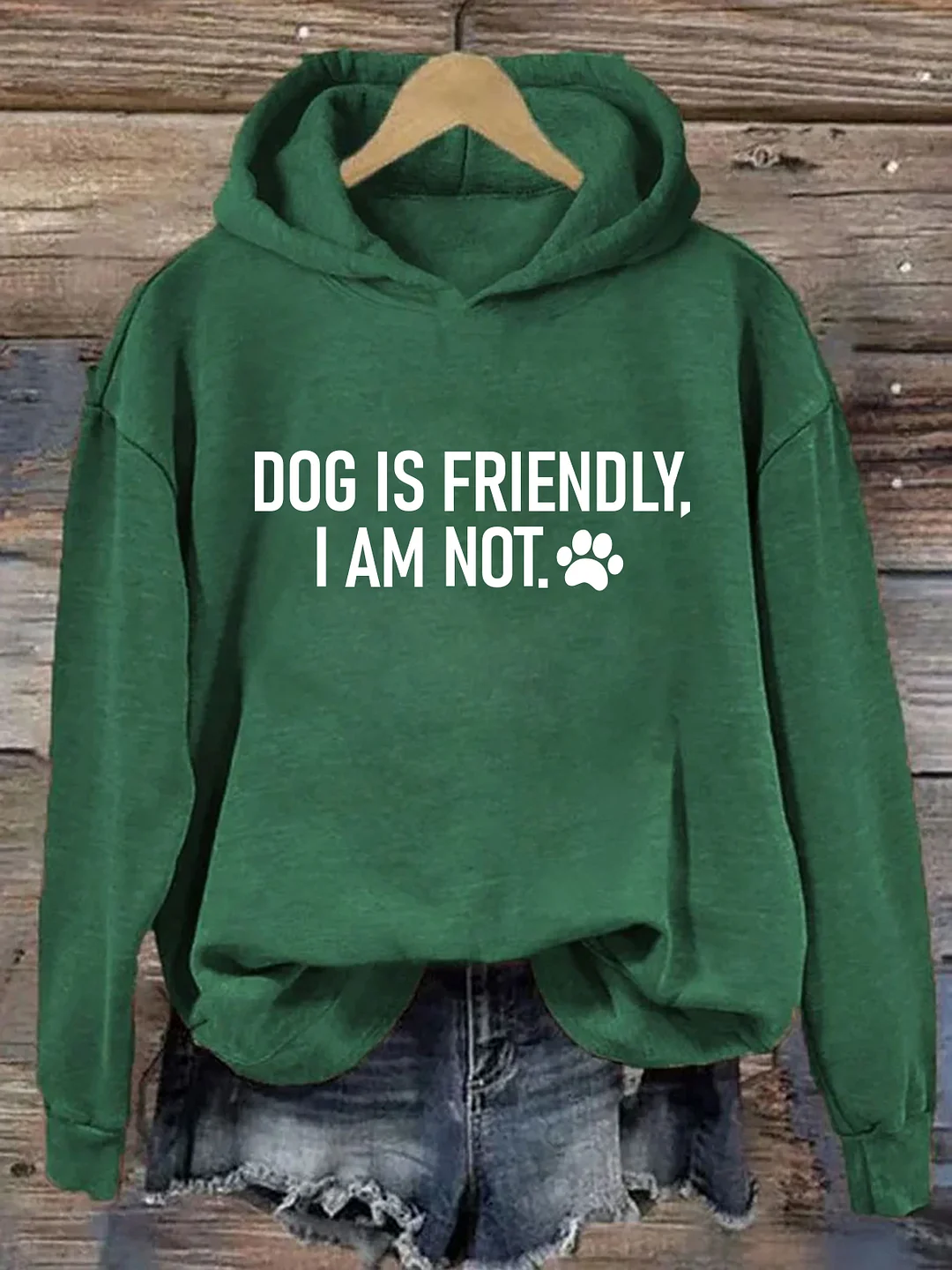 Dog Is Friendly I Am Not Hoodie