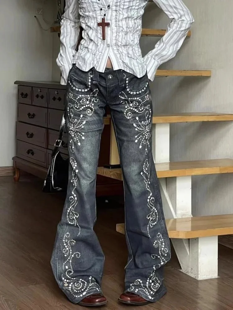 Gemstone Gothic Slim Flare Pant