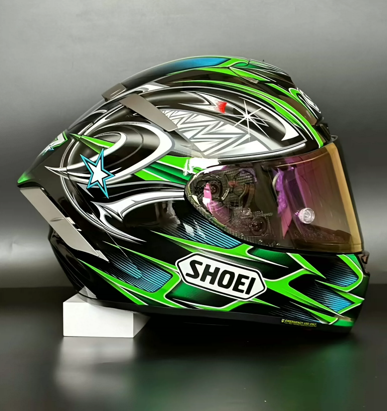 SHOEI X-14 X-Spirit YANAGAWA TC-4 柳川明 Motorcycle Sports Gear Full Face Fighting Stance Helmet 