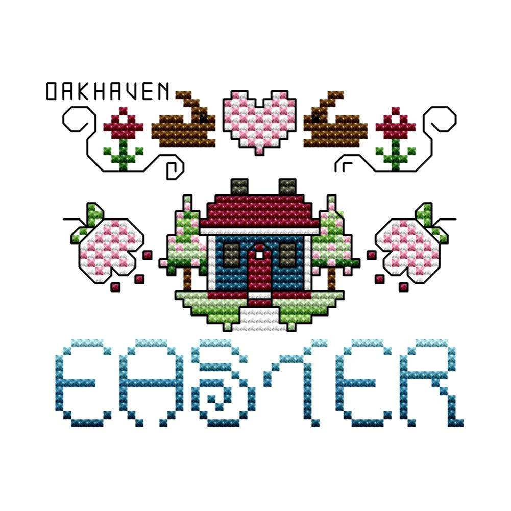 

Easter - 14CT Stamped Cross Stitch - 15*13cm, 501 Original