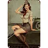 Fille de conscription chaude - Panneaux en &eacute;tain m&eacute;tallique(20*30cm/30*40cm)
