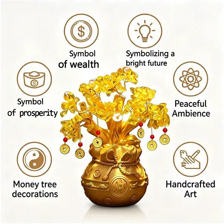Citrine Money Tree Decor