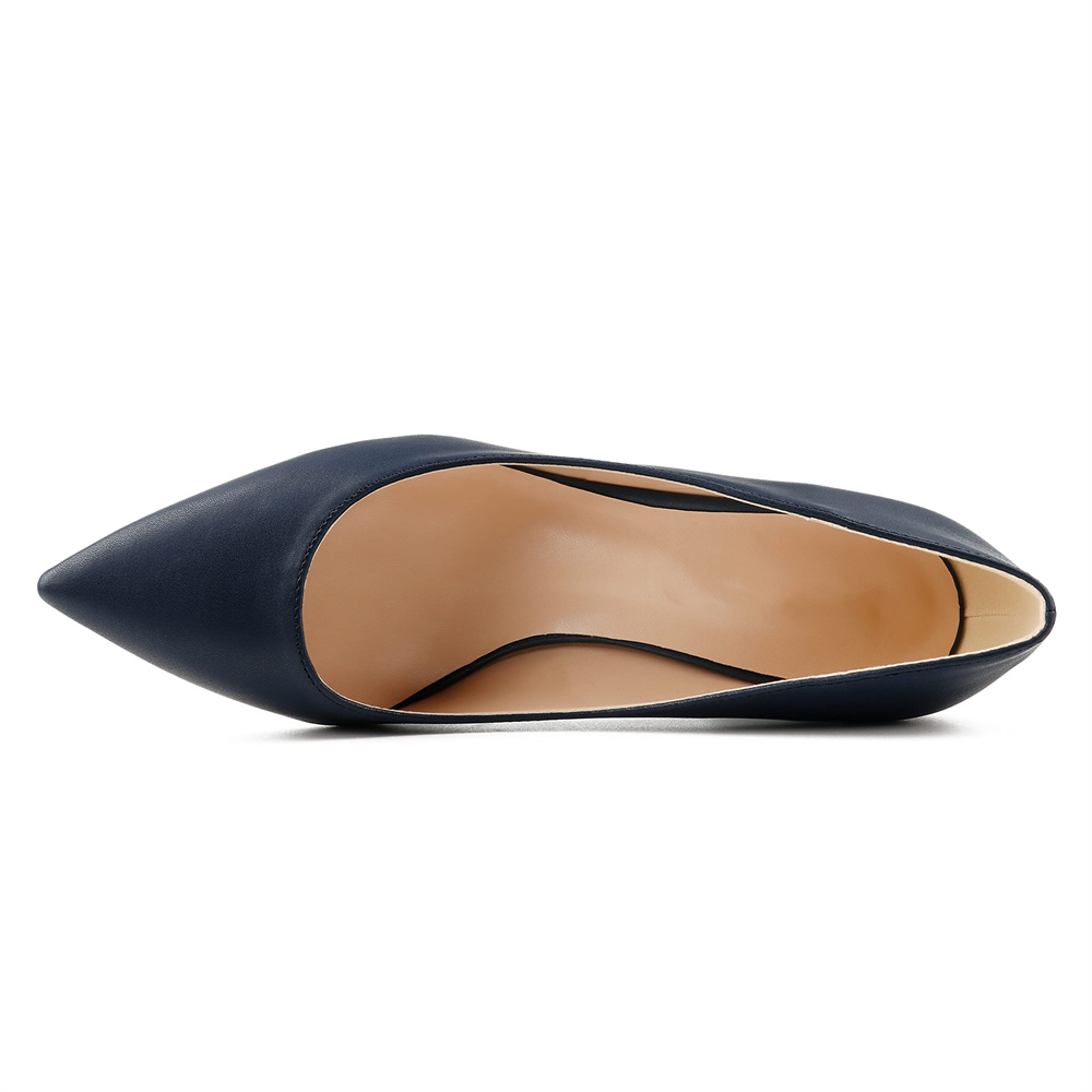 65mm Women Chunky Heels Red Bottom Shoes Comfortable Middle Block Heel Pumps Matte-MERUMOTE