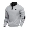 Men's Outdoor Casual Colorblock Stand Collar Sweatshirt